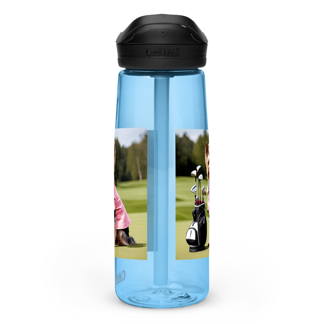 Yorkshire Terrier Golfer- Sports water bottle v2