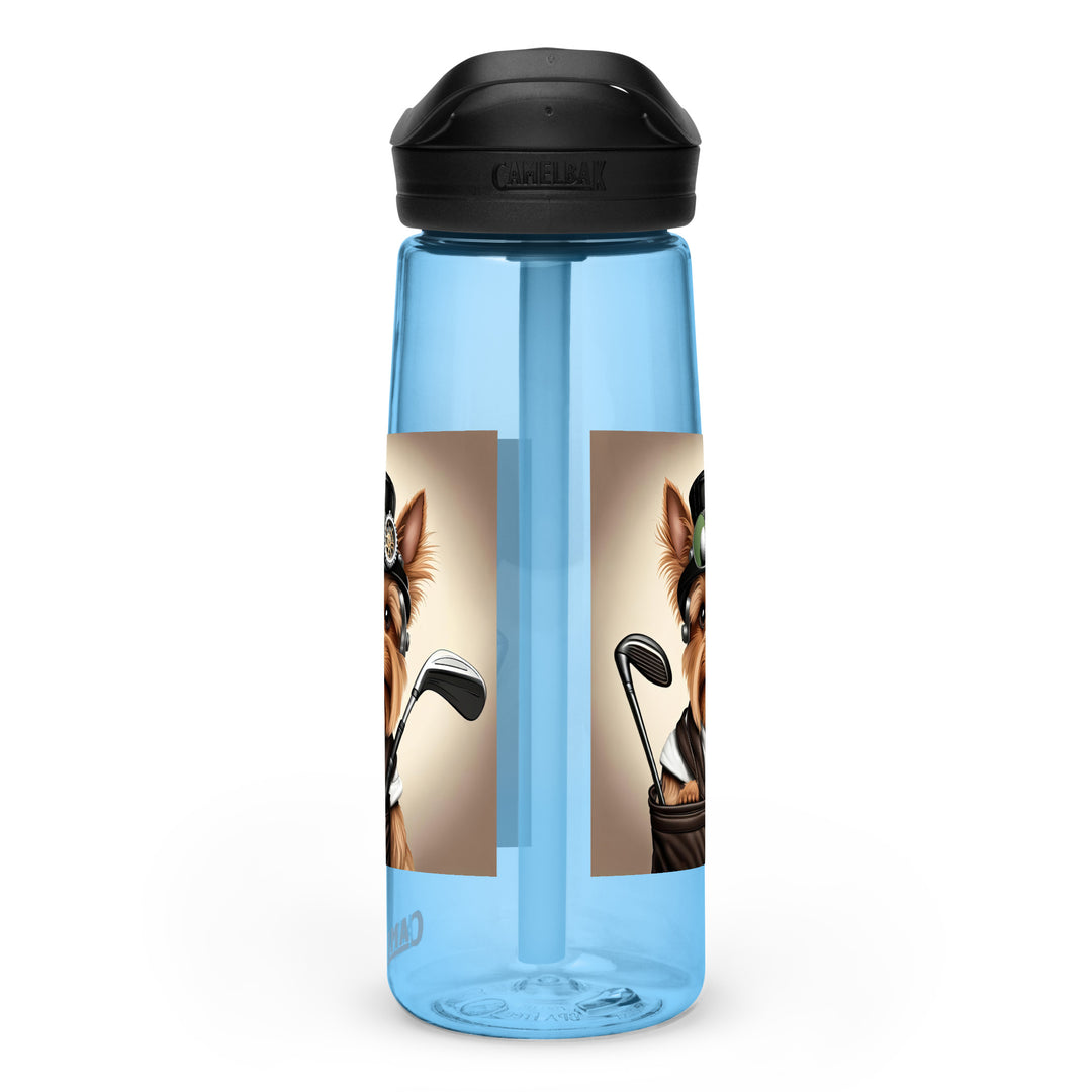 Yorkshire Terrier Golfer- Sports water bottle v3