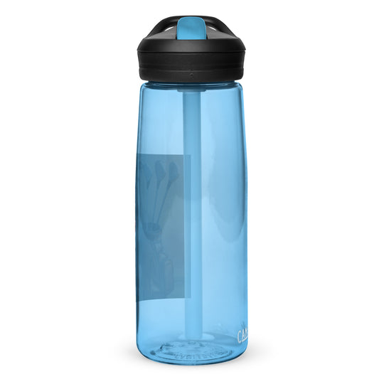 Bulldog Golfer- Sports water bottle v4