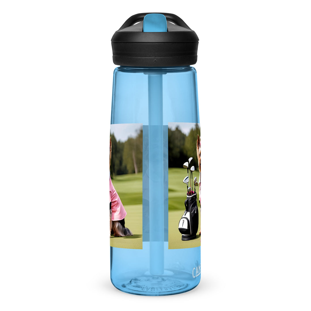 Yorkshire Terrier Golfer- Sports water bottle v2