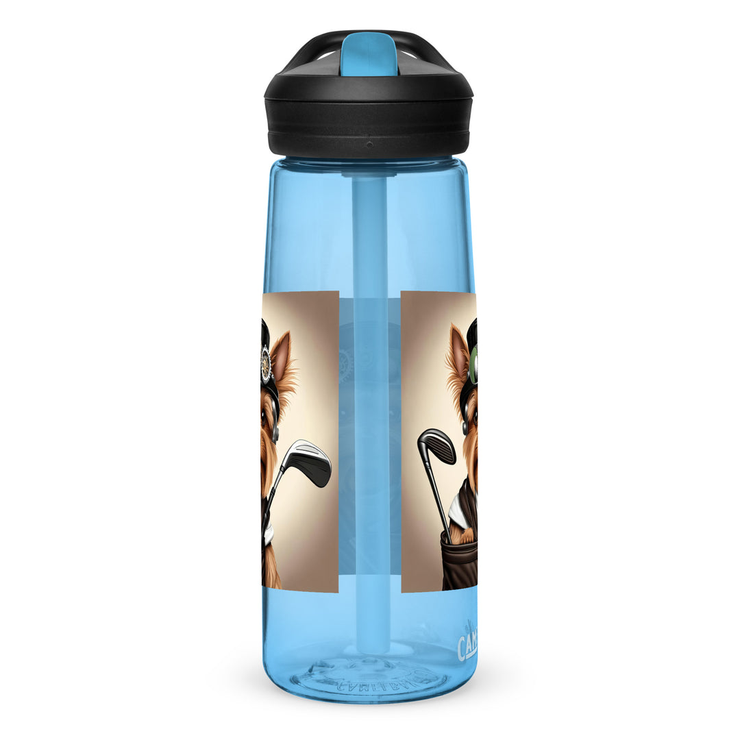 Yorkshire Terrier Golfer- Sports water bottle v3