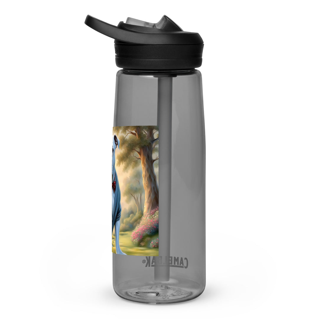 Bulldog Golfer- Sports water bottle v4