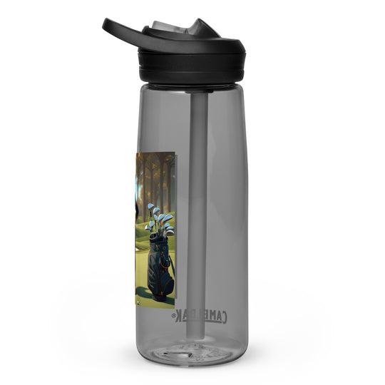 Rottweiler Golfer- Sports water bottle v4