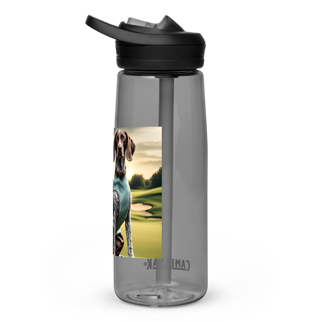 German Shorthaired Pointer Golfer- Sports water bottle v2