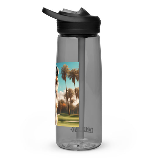 Australian Shepherd Golfer- Sports water bottle v2