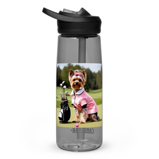 Yorkshire Terrier Golfer- Sports water bottle v2