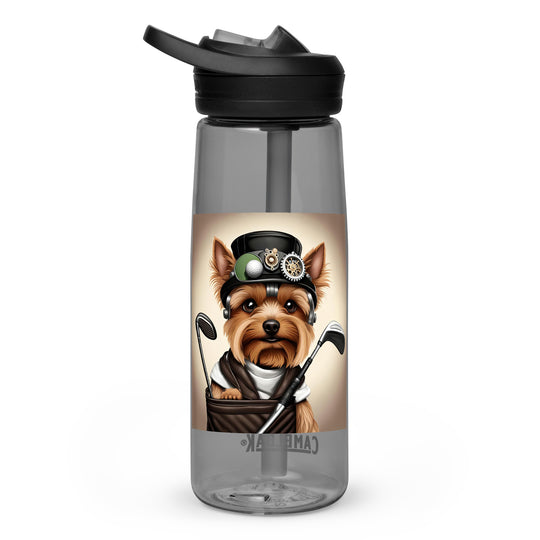 Yorkshire Terrier Golfer- Sports water bottle v3