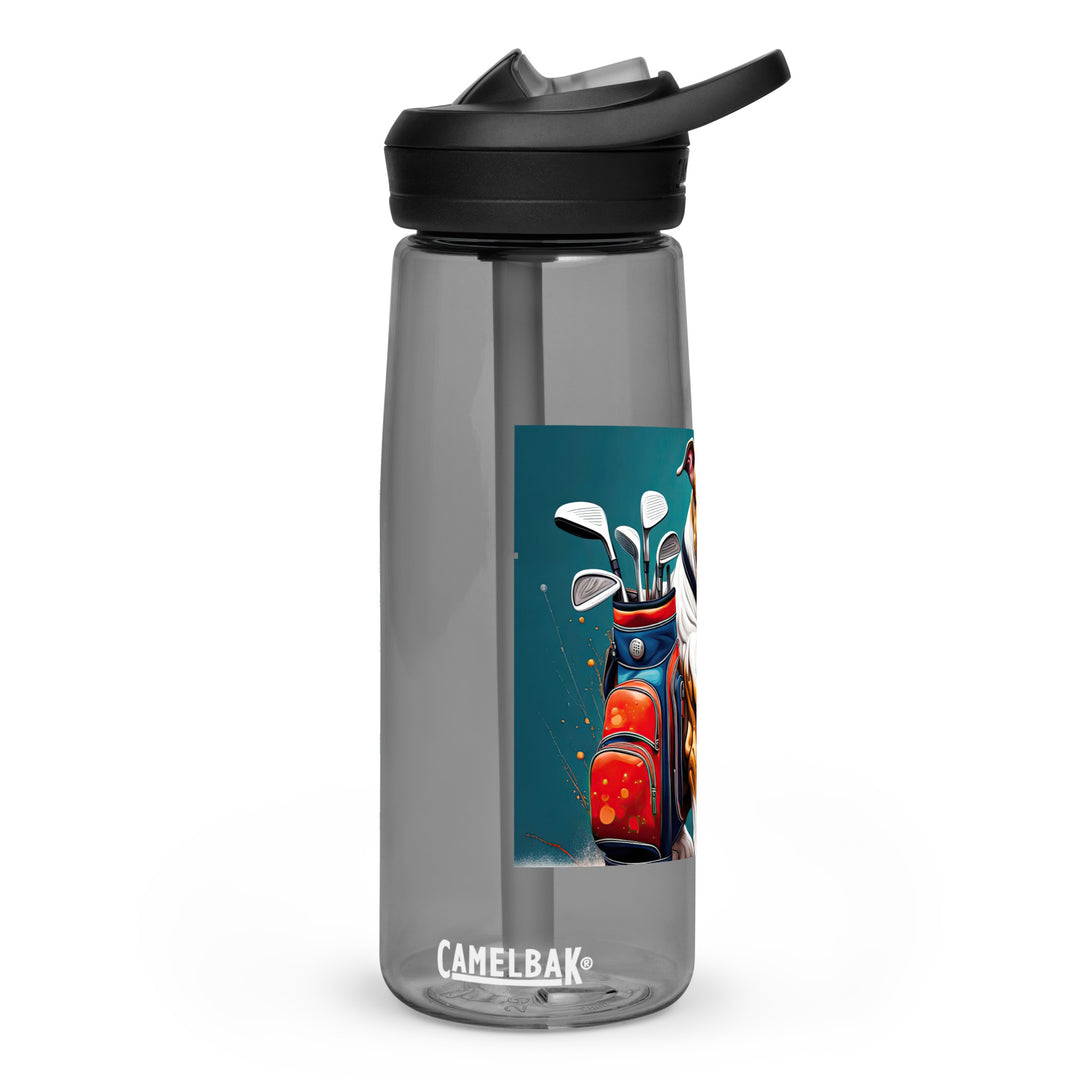 Bulldog Golfer- Sports water bottle