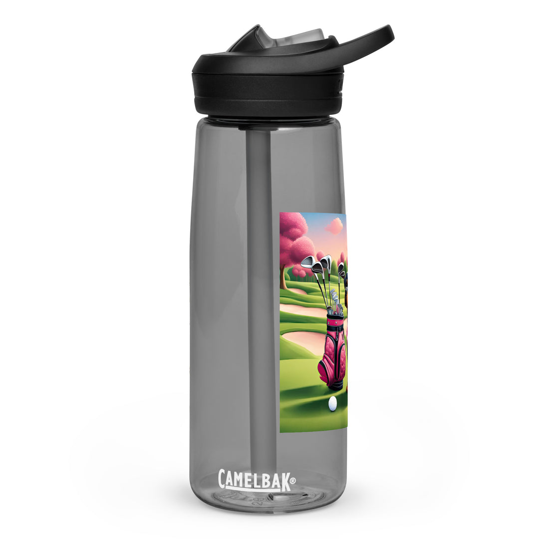 Rottweiler Golfer- Sports water bottle v2