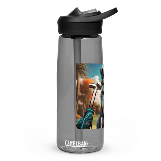 Australian Shepherd Golfer- Sports water bottle v2