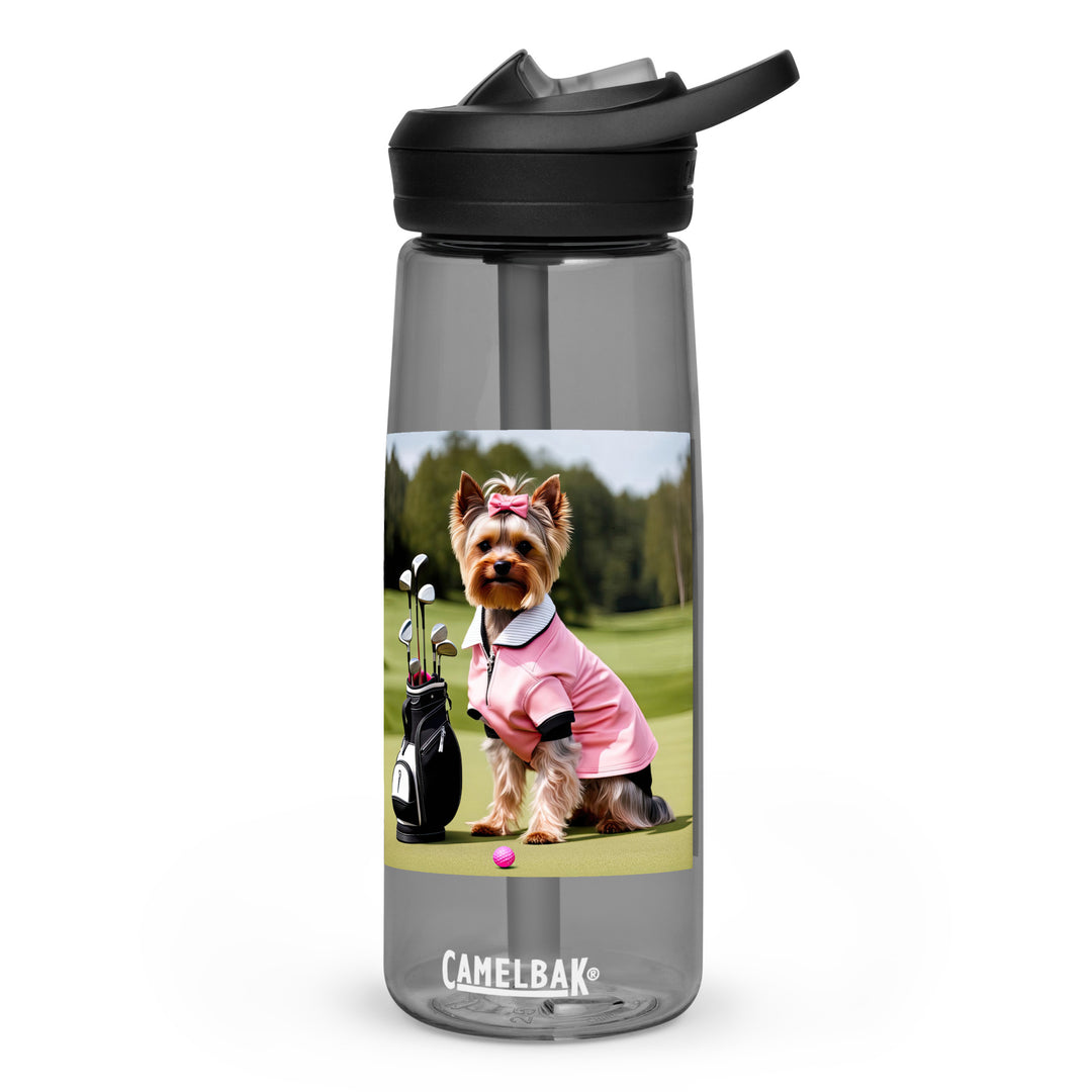 Yorkshire Terrier Golfer- Sports water bottle v2