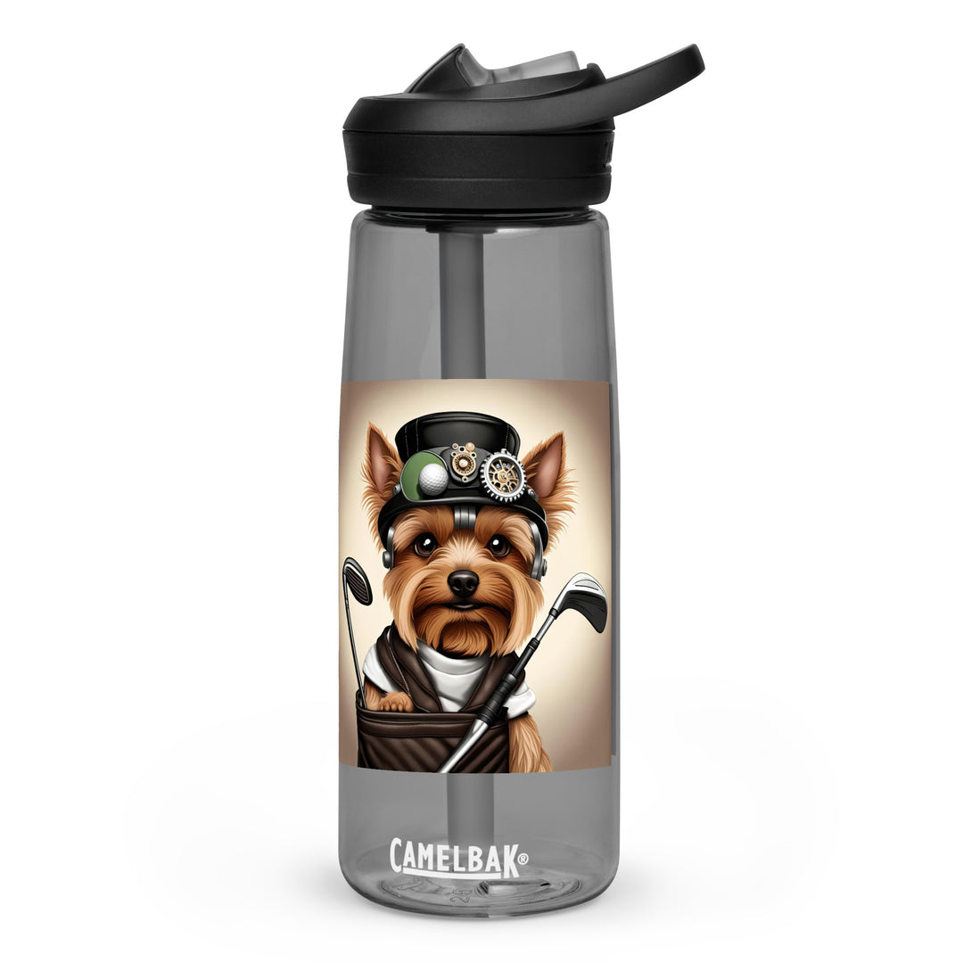 Yorkshire Terrier Golfer- Sports water bottle v3