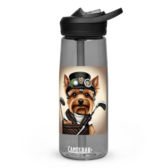 Yorkshire Terrier Golfer- Sports water bottle v3