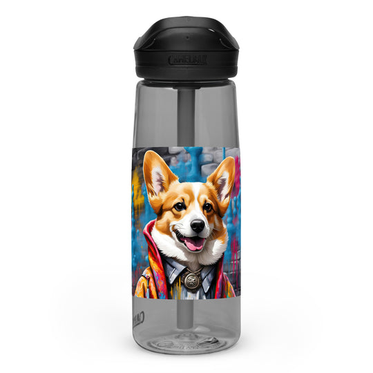Pembroke Welsh Corgi- Sports water bottle v5