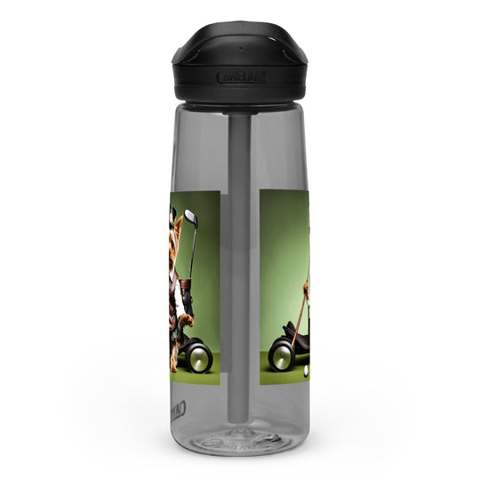 Yorkshire Terrier Golfer- Sports water bottle v4