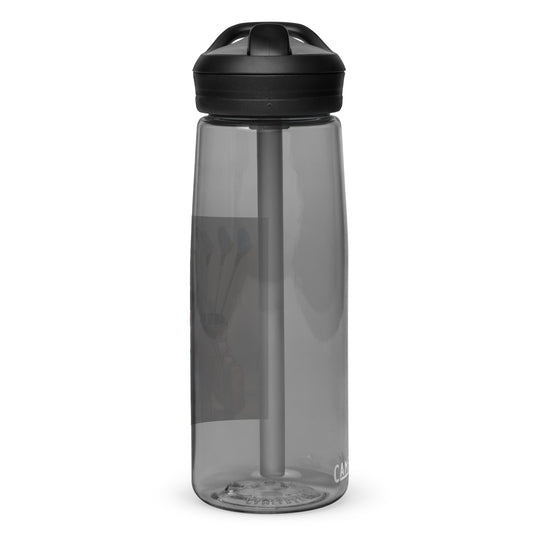 Bulldog Golfer- Sports water bottle v4