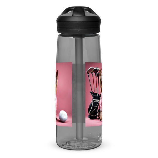 Yorkshire Terrier Golfer- Sports water bottle