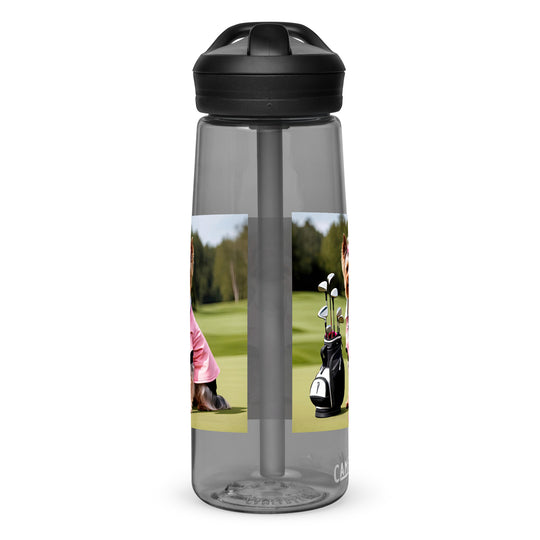 Yorkshire Terrier Golfer- Sports water bottle v2