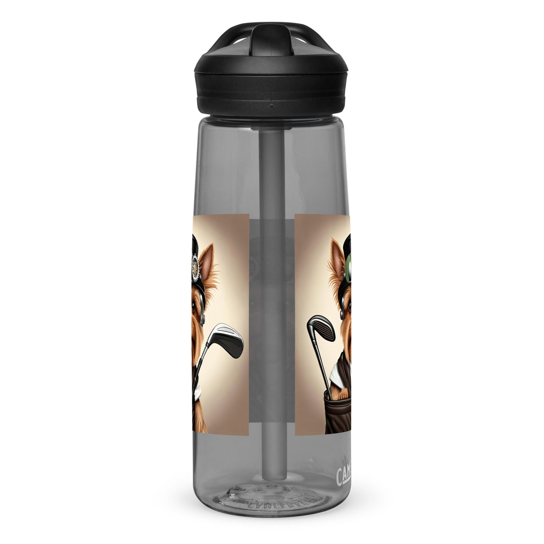 Yorkshire Terrier Golfer- Sports water bottle v3