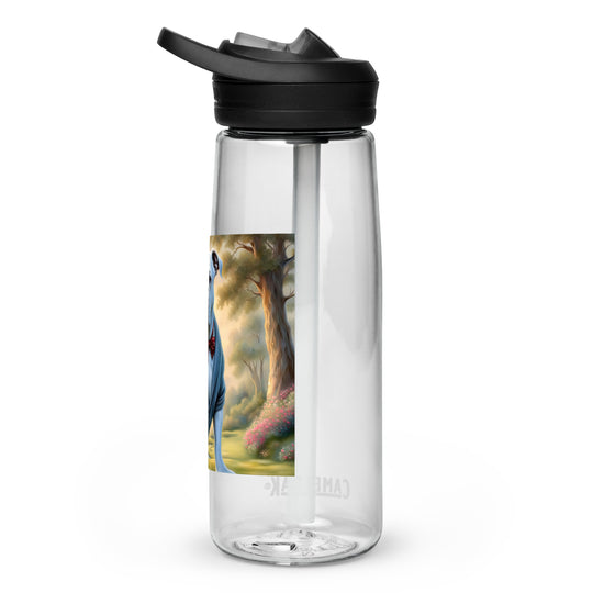 Bulldog Golfer- Sports water bottle v4