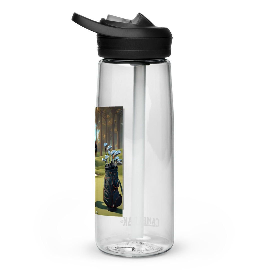 Rottweiler Golfer- Sports water bottle v4