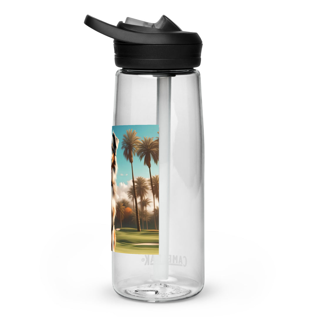 Australian Shepherd Golfer- Sports water bottle v2