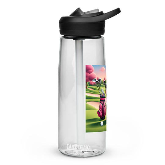 Rottweiler Golfer- Sports water bottle v2