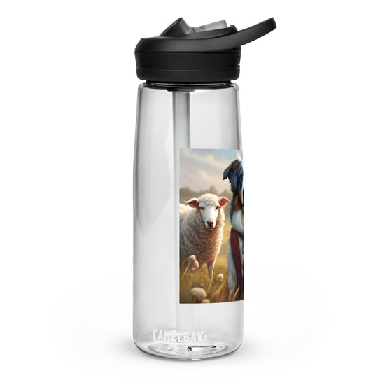 Australian Shepherd- Sports water bottle v4