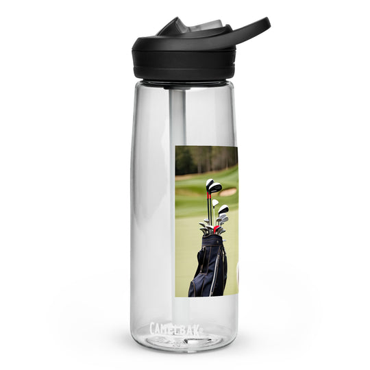 Australian Shepherd Golfer- Sports water bottle v4