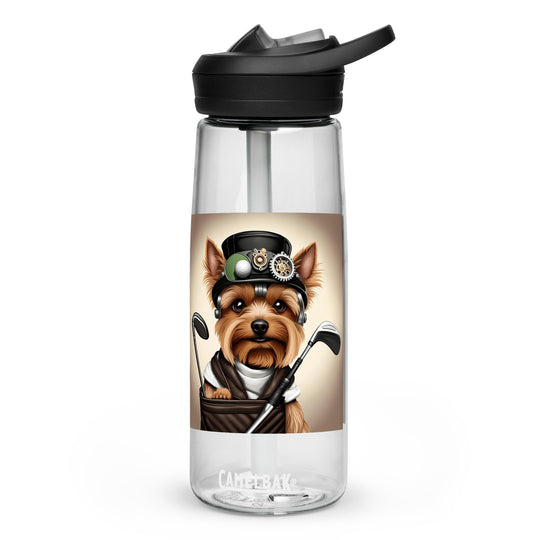 Yorkshire Terrier Golfer- Sports water bottle v3