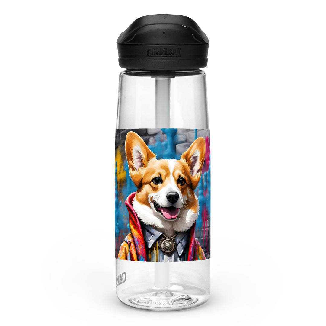 Pembroke Welsh Corgi- Sports water bottle v5