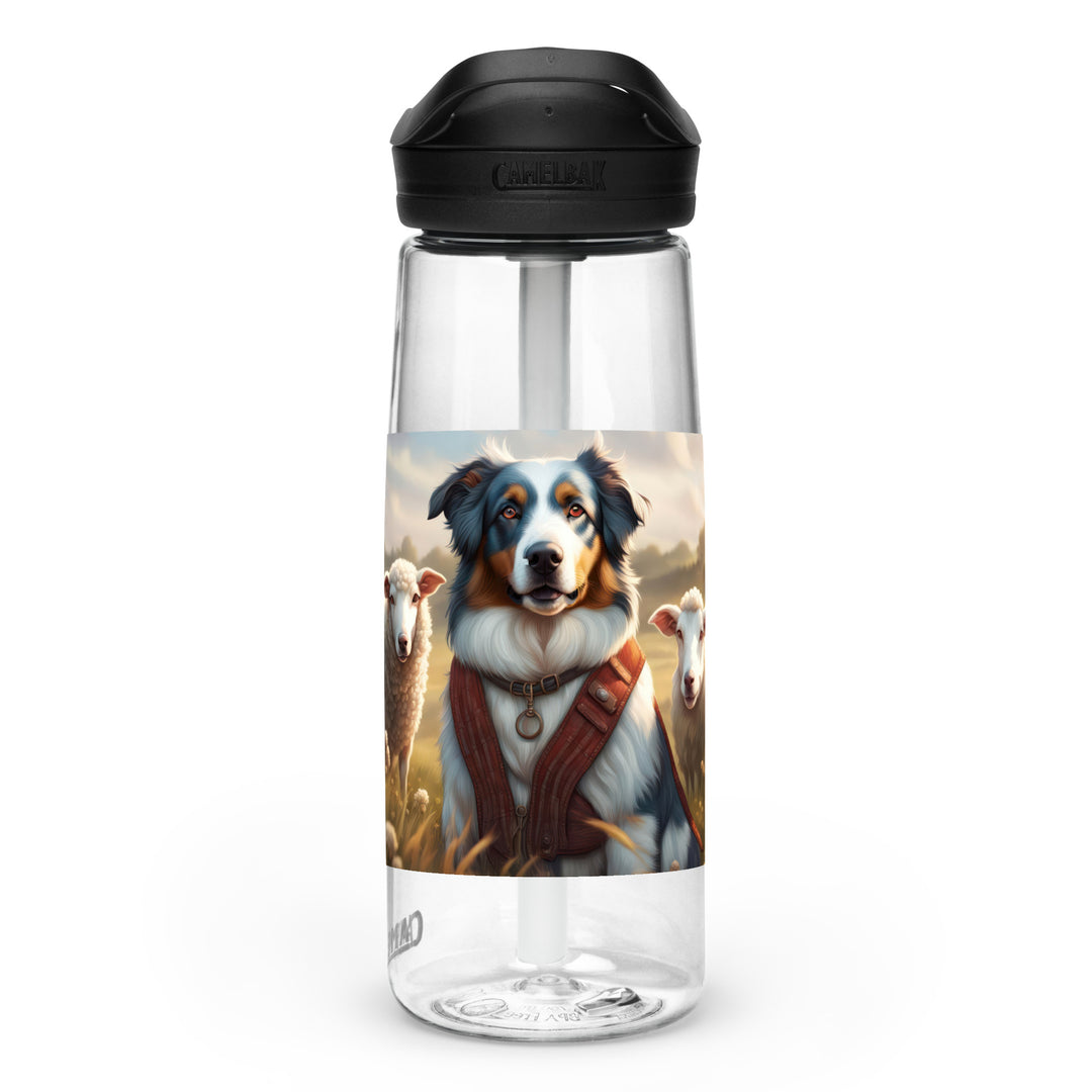 Australian Shepherd- Sports water bottle v4