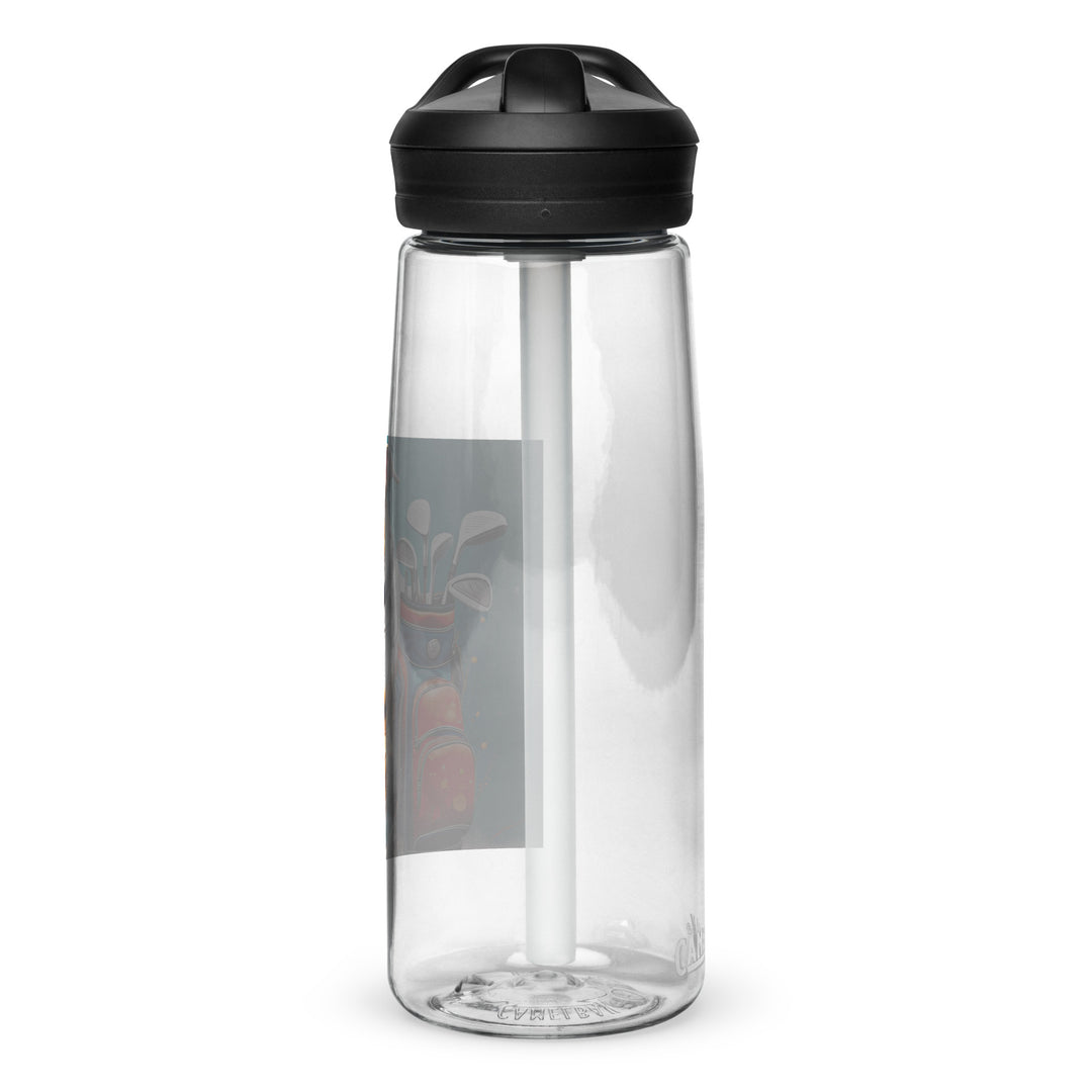 Bulldog Golfer- Sports water bottle