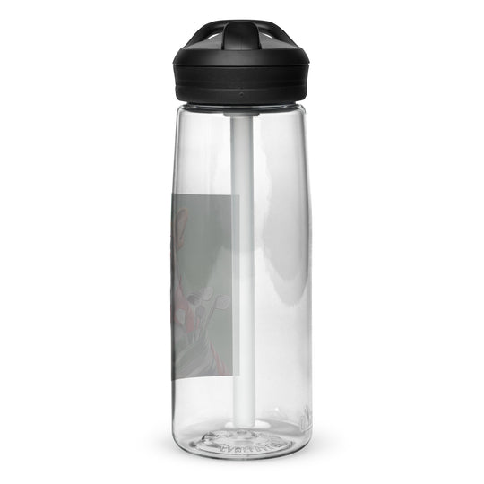 Bulldog Golfer- Sports water bottle v2