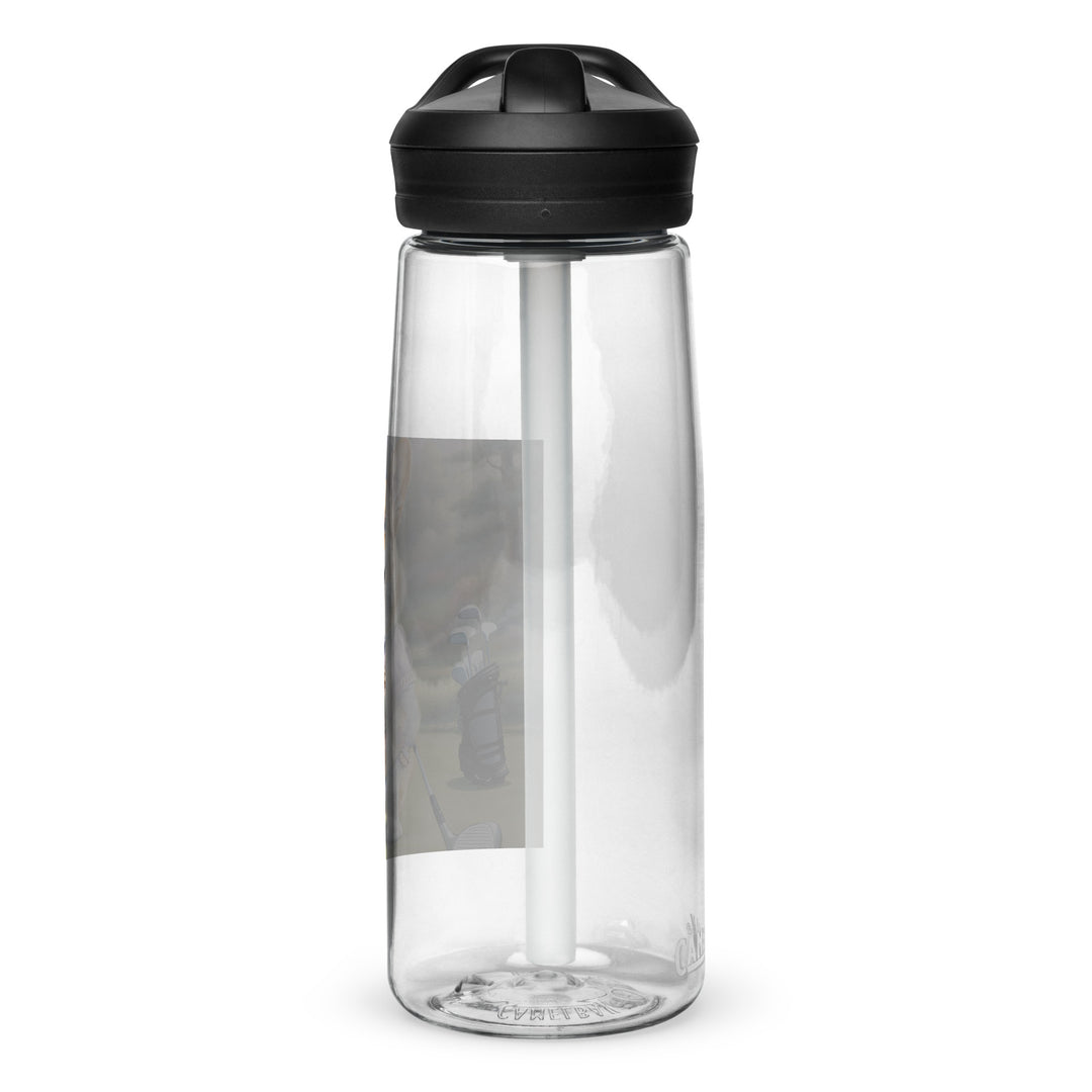Pembroke Welsh Corgi Golfer- Sports water bottle v3