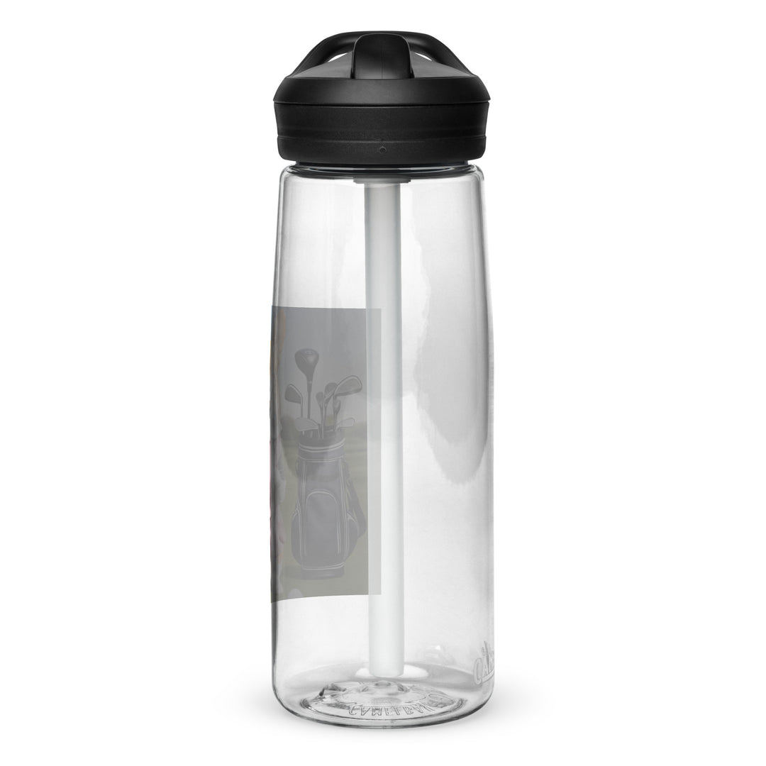 Pembroke Welsh Corgi Golfer- Sports water bottle v5