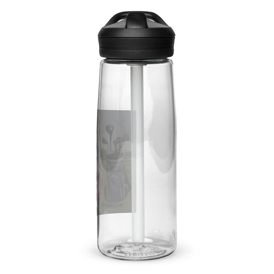 Pembroke Welsh Corgi Golfer- Sports water bottle v5