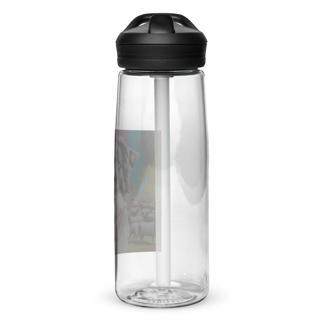 Australian Shepherd- Sports water bottle v3