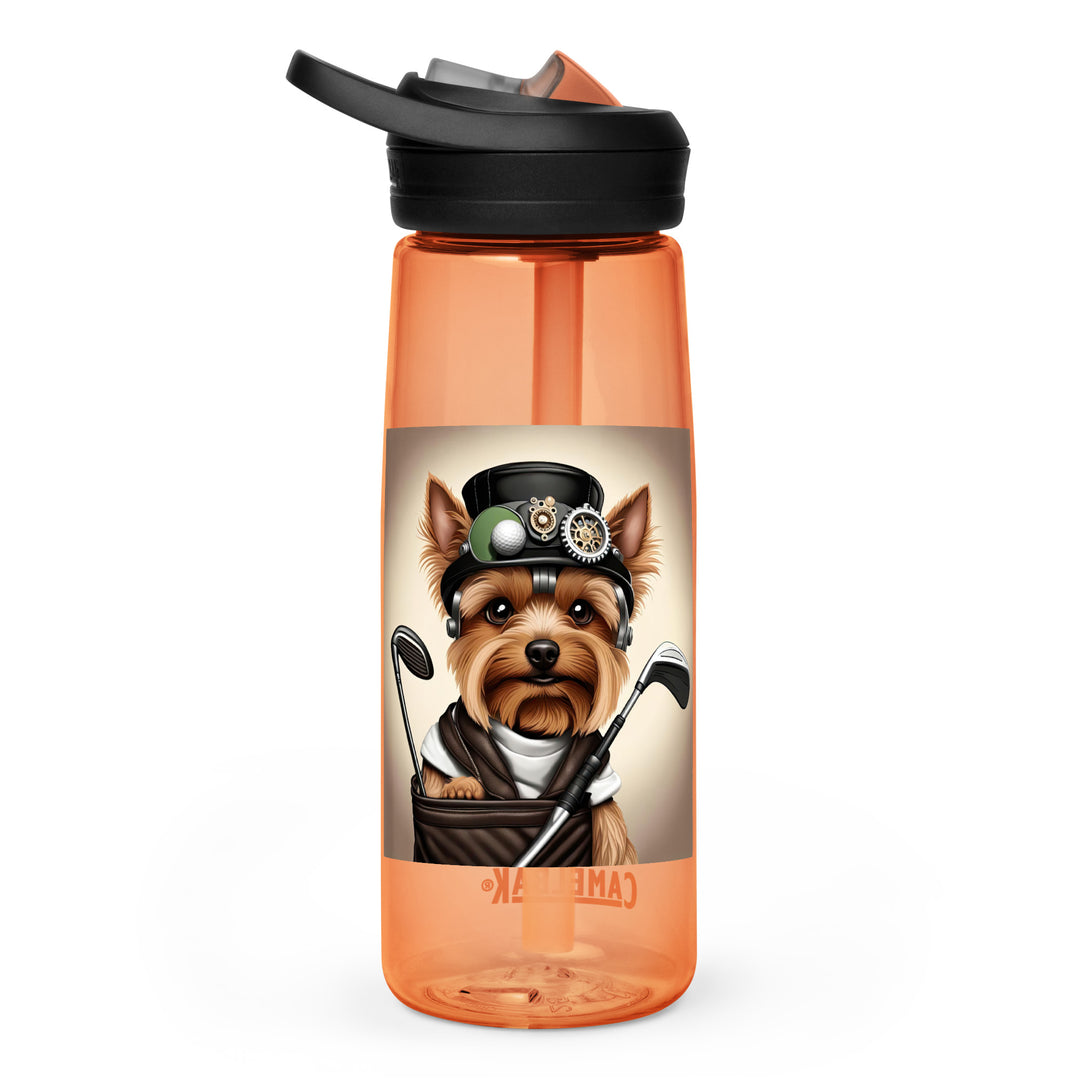 Yorkshire Terrier Golfer- Sports water bottle v3