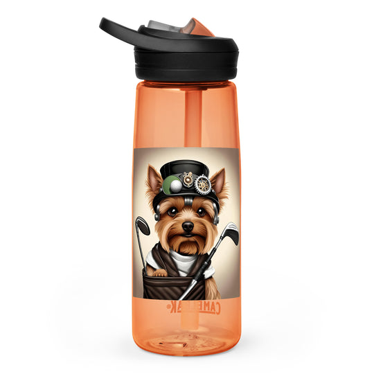Yorkshire Terrier Golfer- Sports water bottle v3