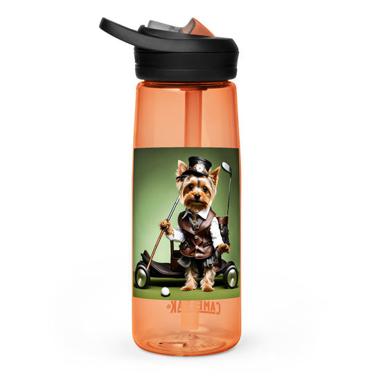 Yorkshire Terrier Golfer- Sports water bottle v4
