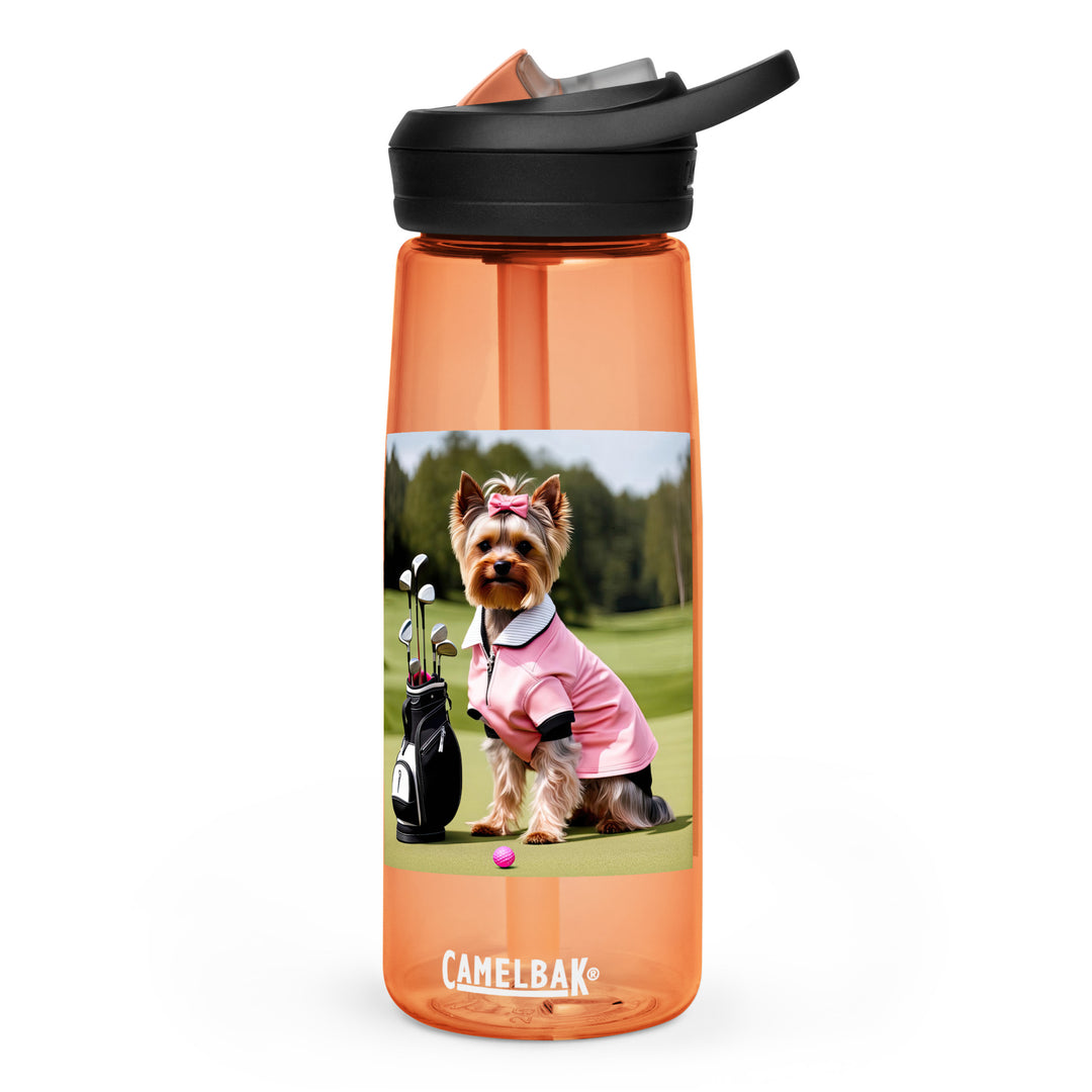 Yorkshire Terrier Golfer- Sports water bottle v2