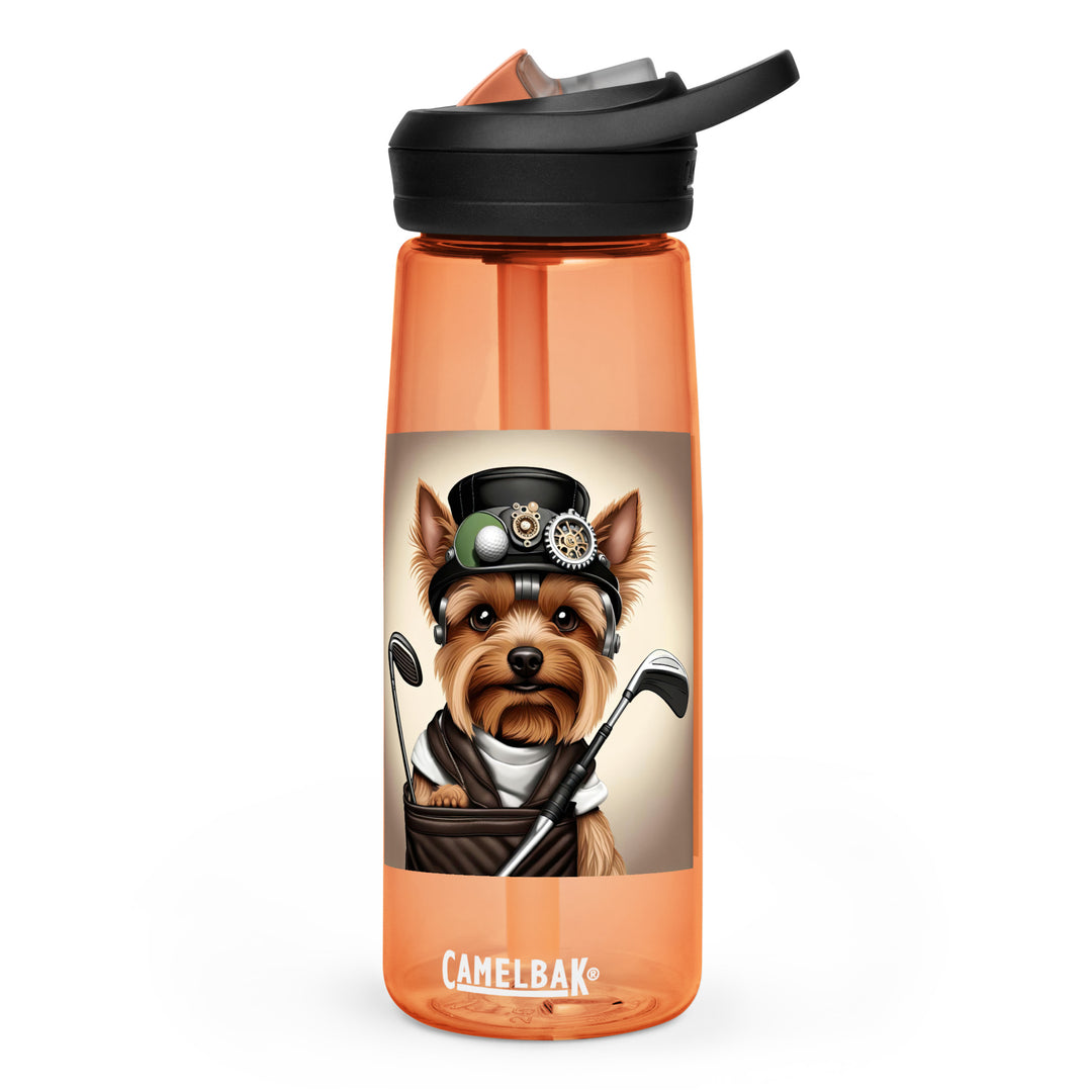 Yorkshire Terrier Golfer- Sports water bottle v3