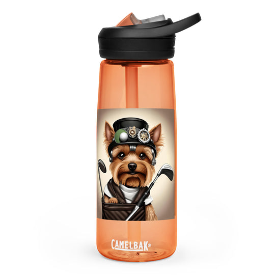 Yorkshire Terrier Golfer- Sports water bottle v3