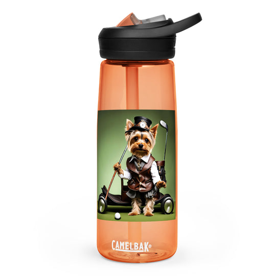 Yorkshire Terrier Golfer- Sports water bottle v4