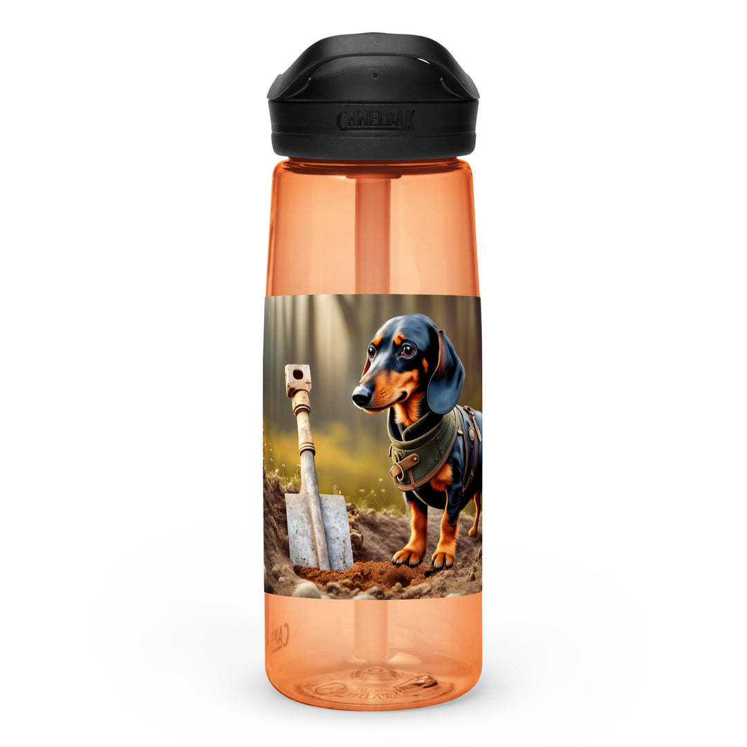 Dachshund- Sports water bottle v4