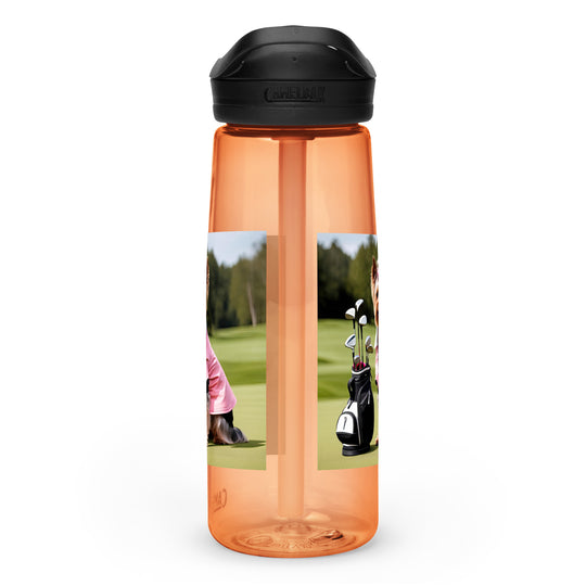 Yorkshire Terrier Golfer- Sports water bottle v2