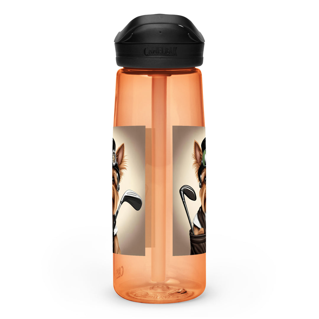 Yorkshire Terrier Golfer- Sports water bottle v3