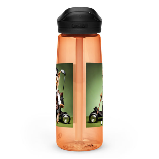 Yorkshire Terrier Golfer- Sports water bottle v4