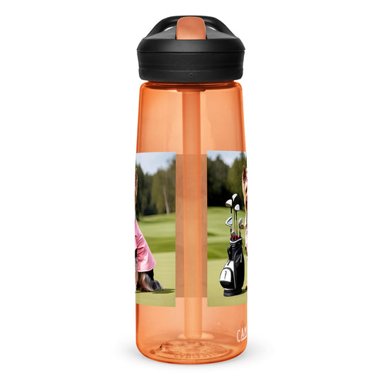 Yorkshire Terrier Golfer- Sports water bottle v2